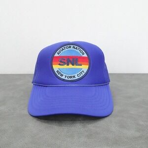 Aviator Nation SNL Hat Blue Trucker Snapback Cap Saturday Night Live NYC
